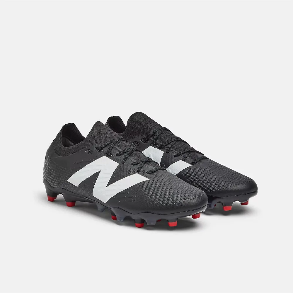 New Balance Tekela Pro Low V4  FG Football Boots (Black/White/Red)