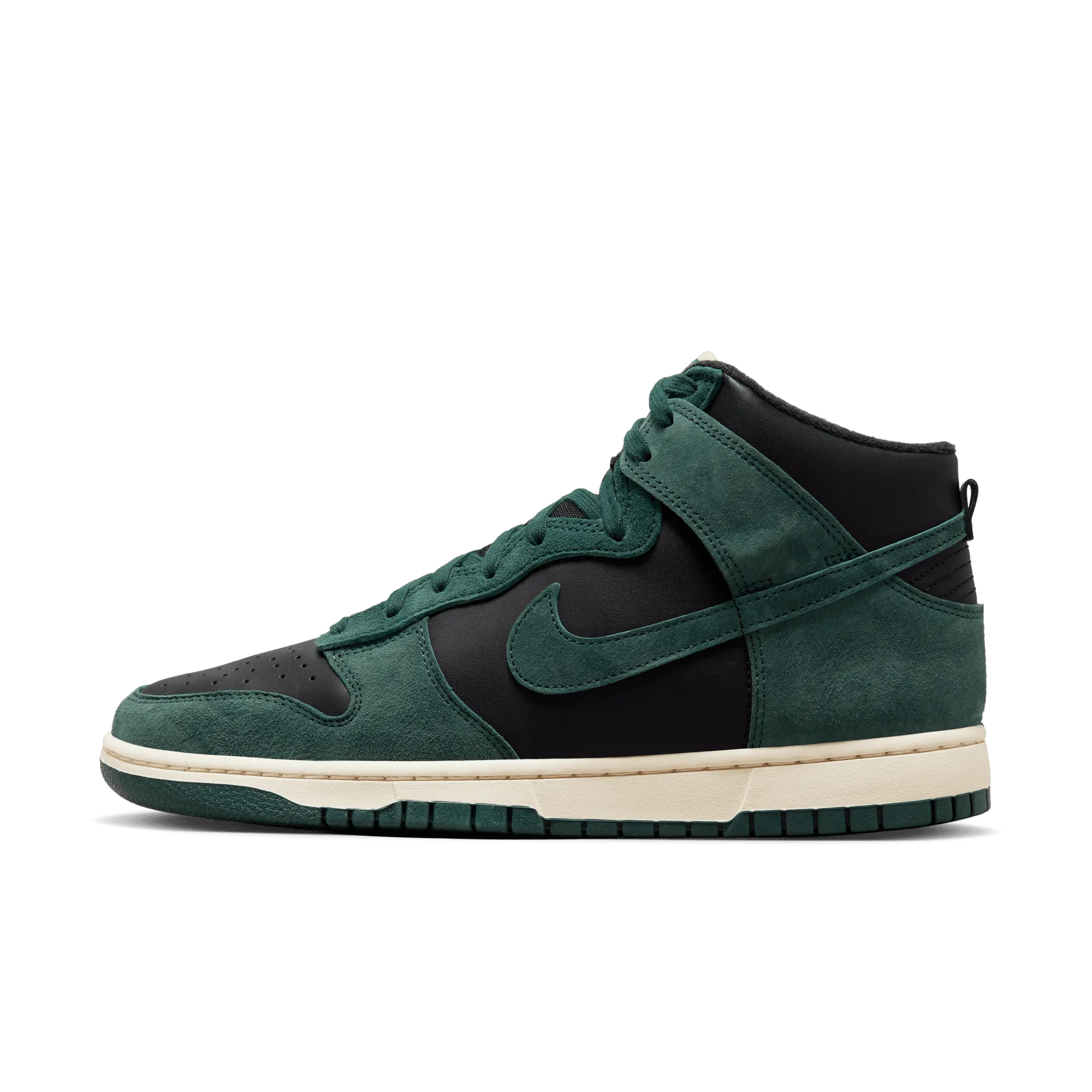 NIKE DUNK HIGH RETRO PREMIUM - BLACK/FADED SPRUCE-BLACK-LIGHT CREAM