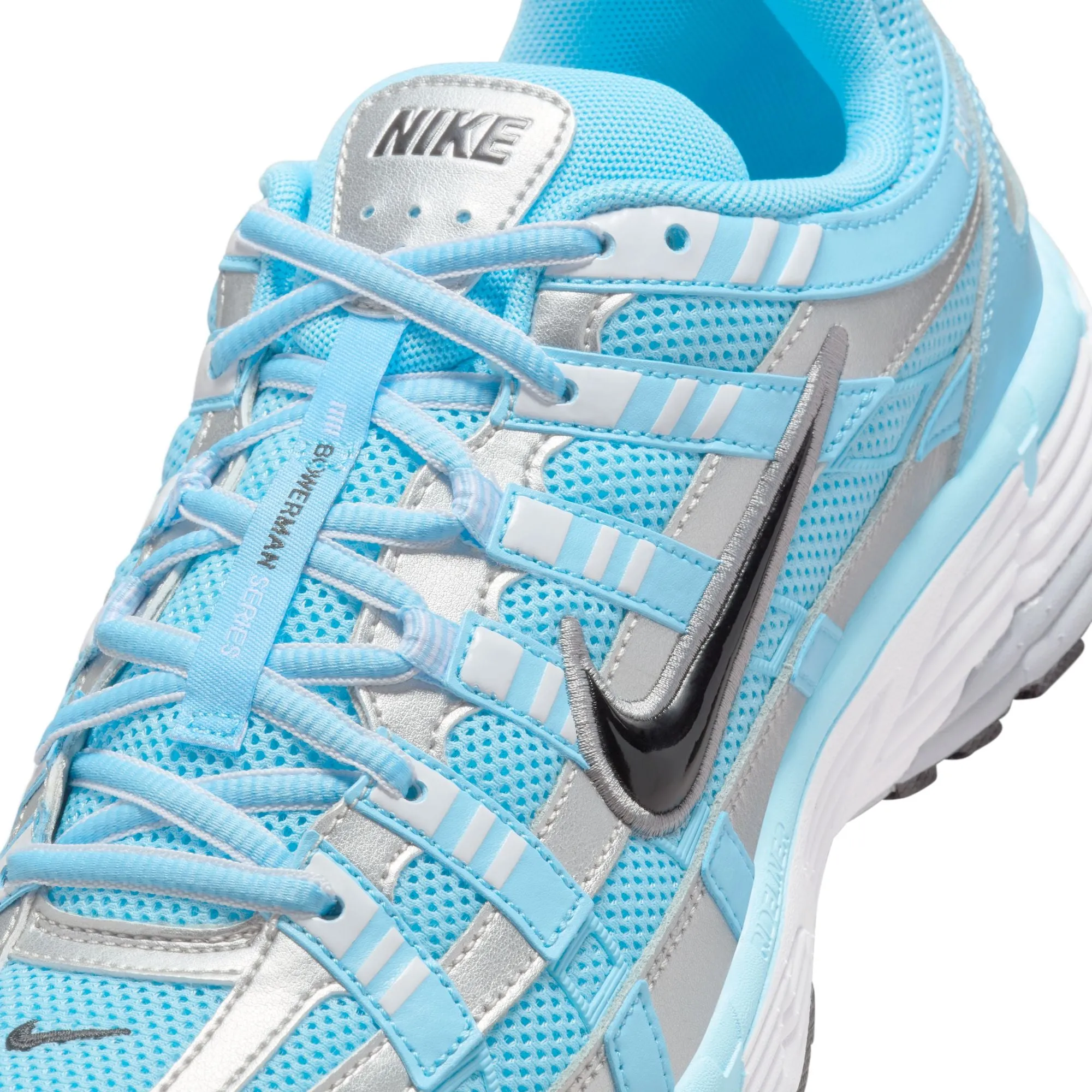 NIKE P-6000 - AQUARIUS BLUE/BLACK-METALLIC SILVER