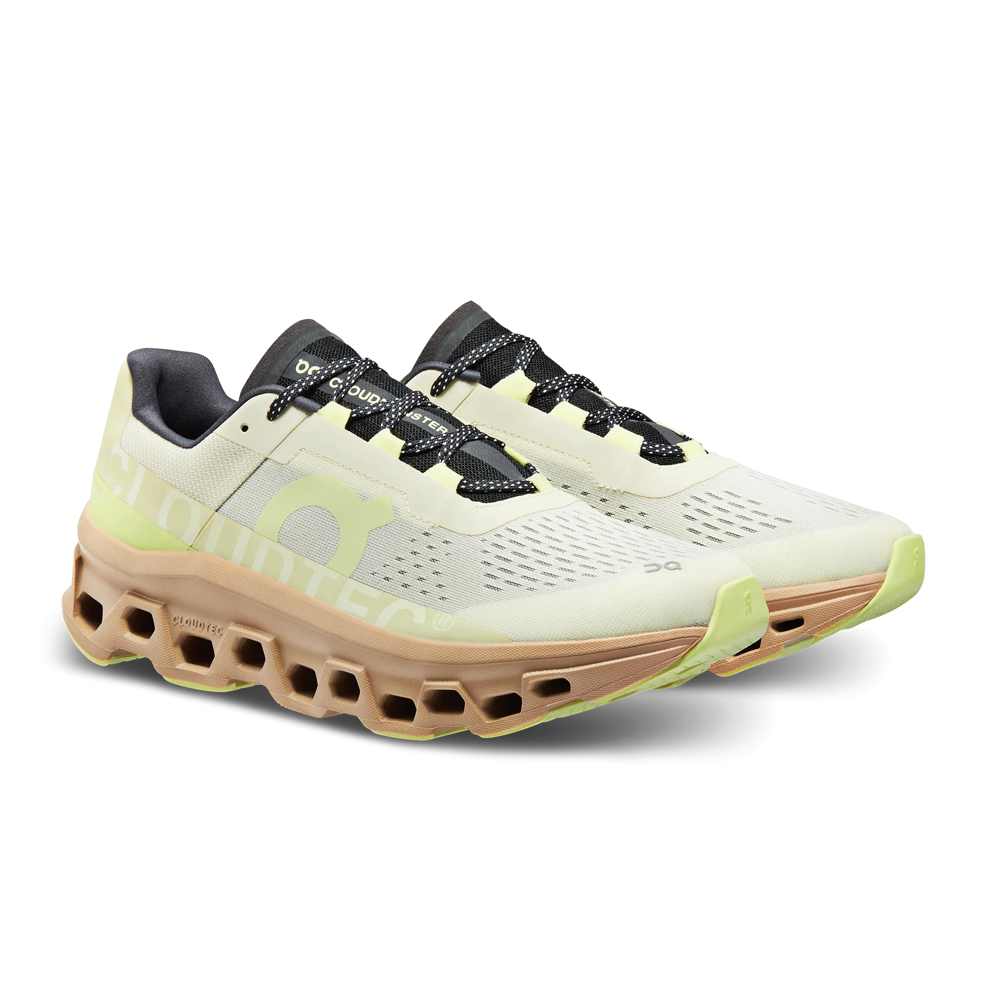 On Running Men's Cloudmonster Shoes - Cream / Dune