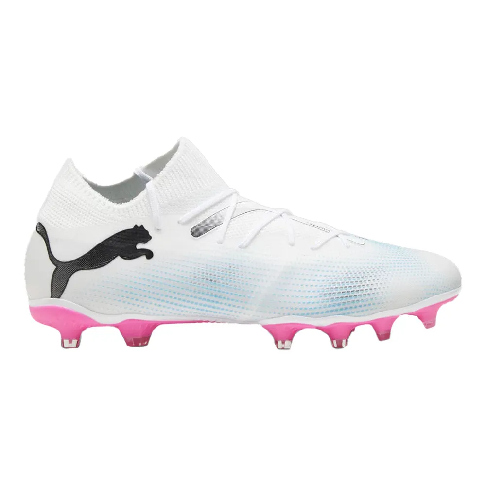 Puma Future 7 Match FG/AG Football Boots (White/Black/Poison Pink)