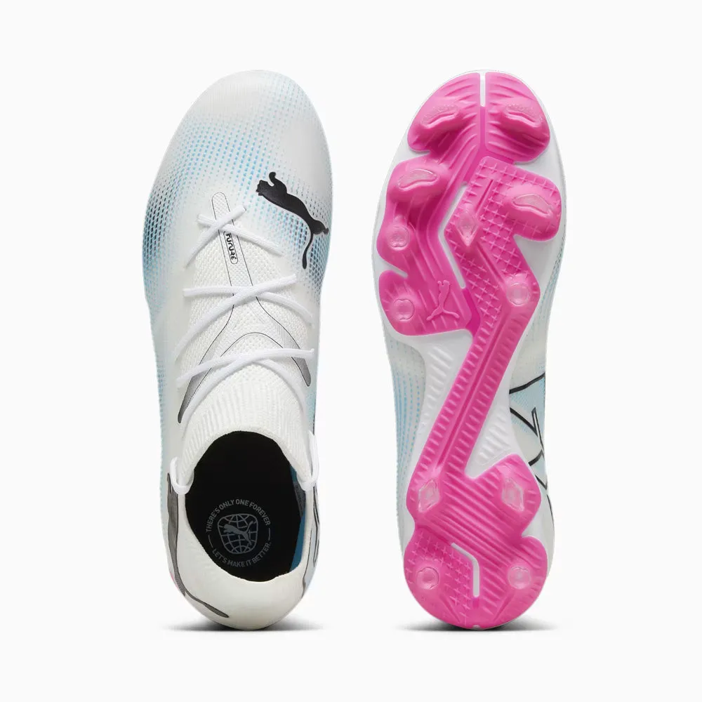 Puma Future 7 Match Womens FG/AG Football Boots (White/Black/Poison Pink)