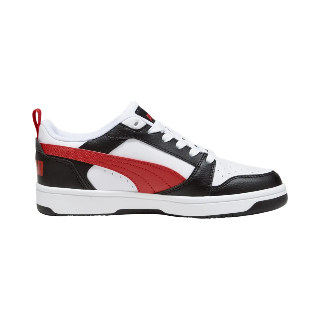 Puma Rebound v6 boys' sneakers shoe 393833-04 white-black-red