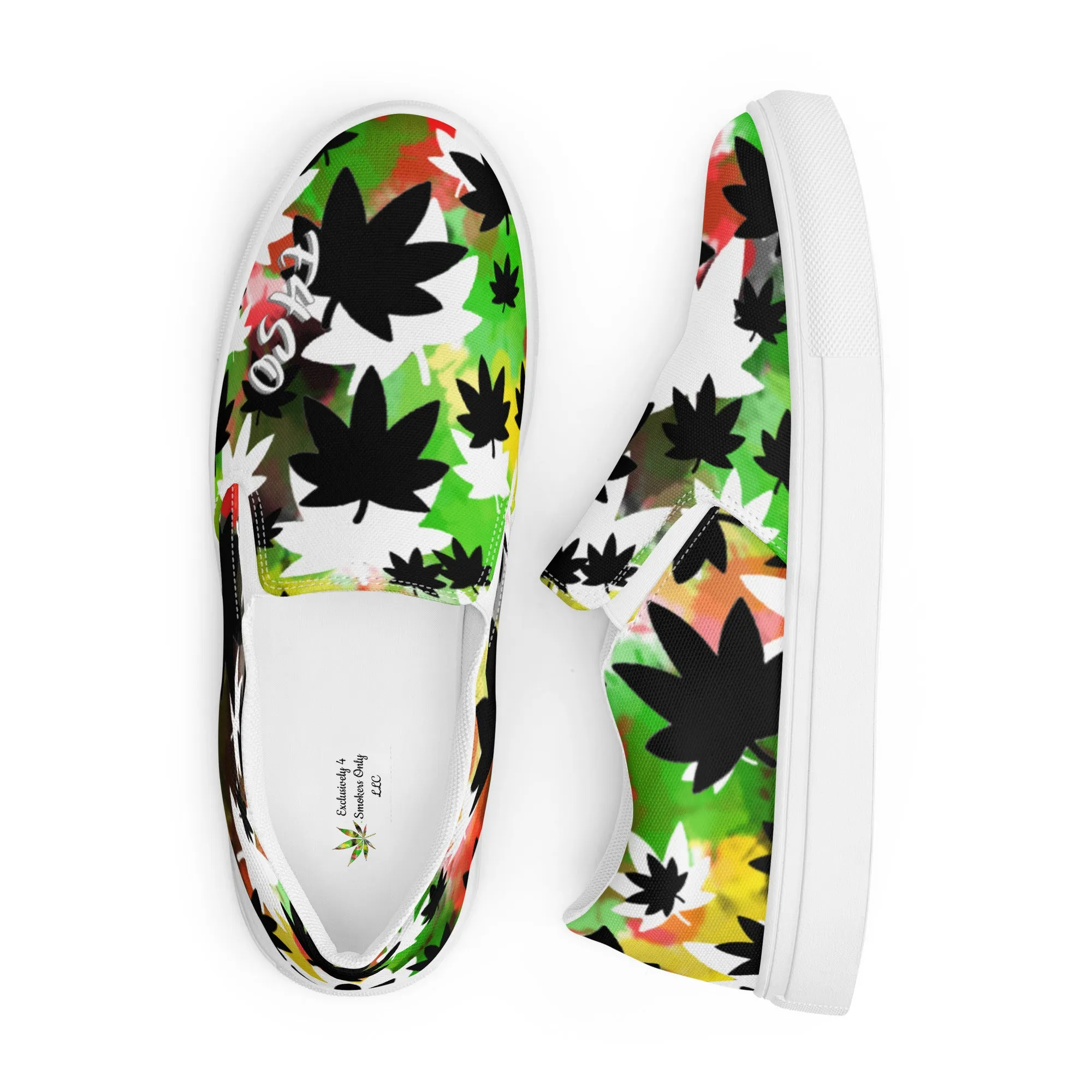 Slip-on Spray Paint E4SO canvas shoes