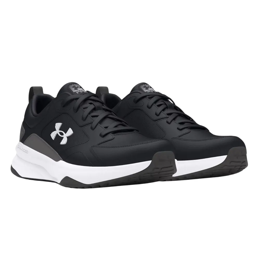 Under Armour Mens UA Charged Edge Training Shoes - Black/Castlerock/White