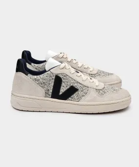 Veja V-10 Flannel Snow Black