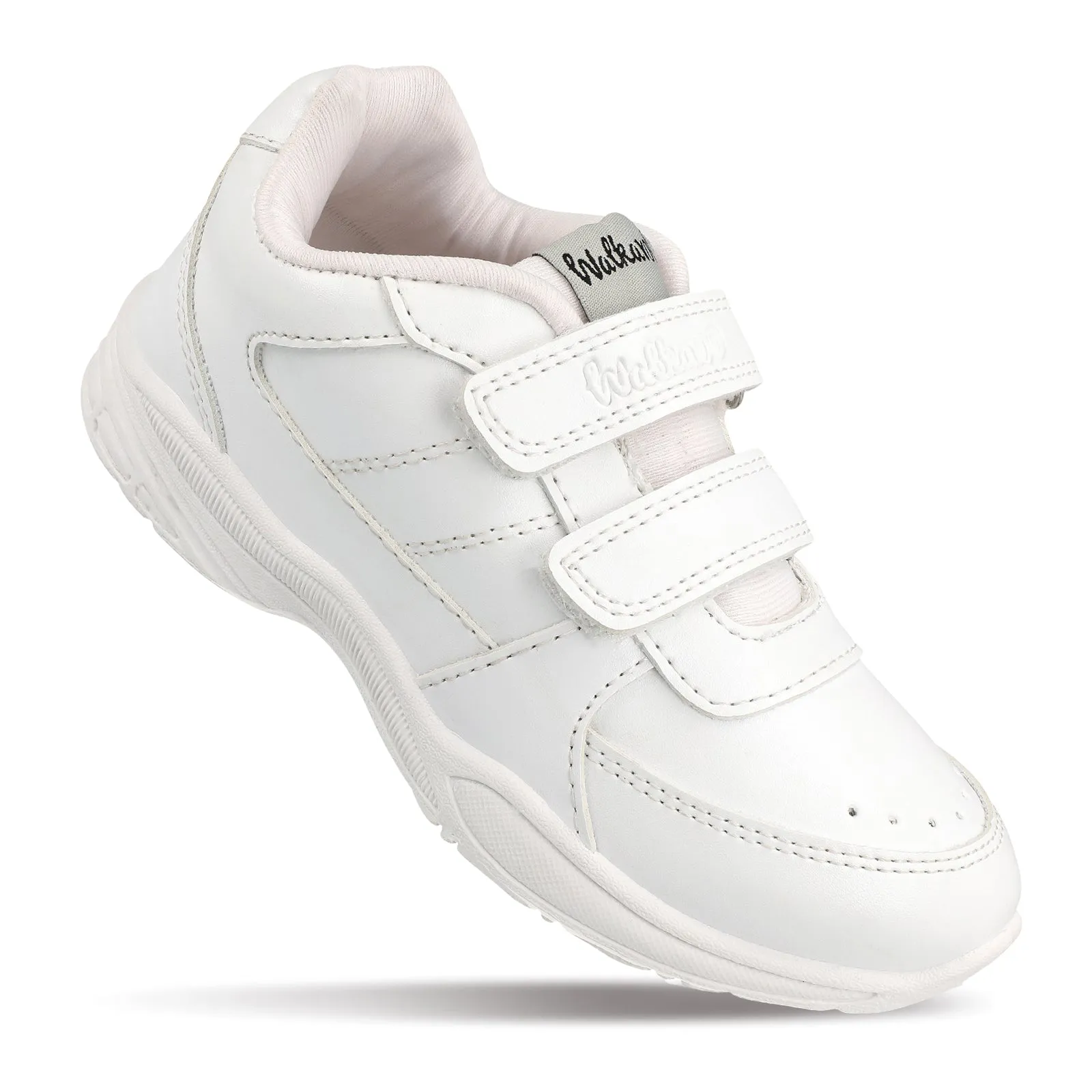 Walkaroo Senior Boys School Shoes - 570 White