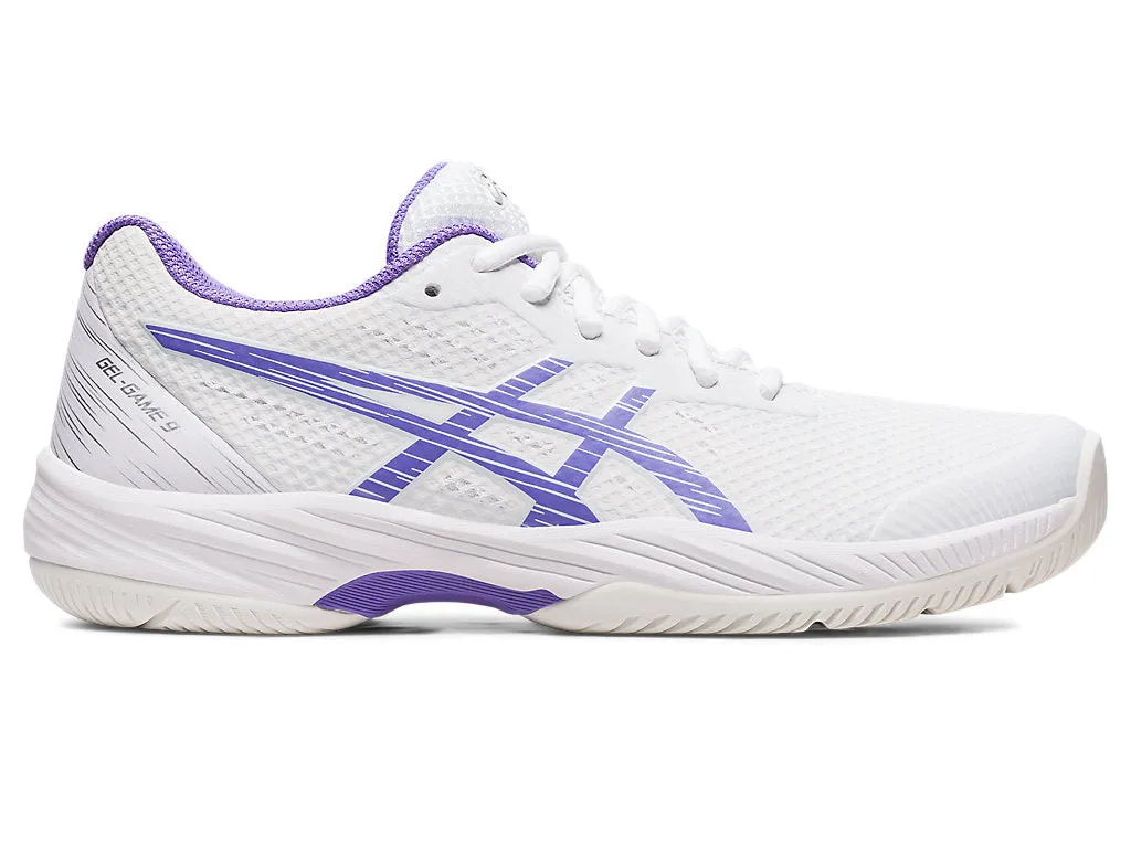 Women's Asics Gel-Resolution 9, White/Amethyst, 11.5 D Wide