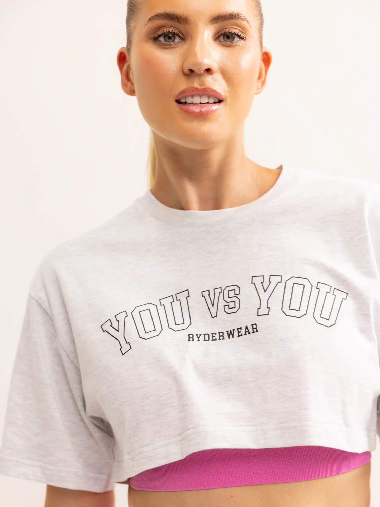 You vs You T-Shirt - Snow Marl